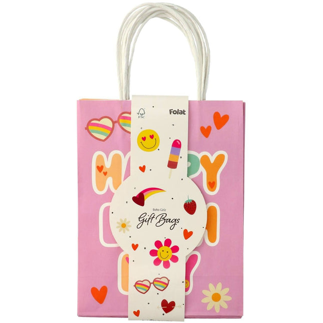 Emoij Sacs de fête 27cm 6pcs