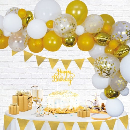 Arche de ballons fait maison set or 4m