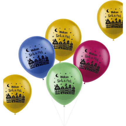 Ballons Bienvenue Saint et Pete 6pcs