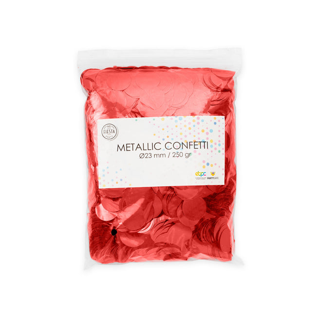 Confetti rouge métallisé 250gr