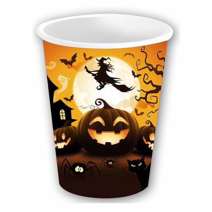 Tasses d'Halloween Citrouille 355ml 6pcs