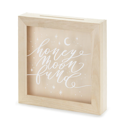 Tirelire en bois Mariage 30cm