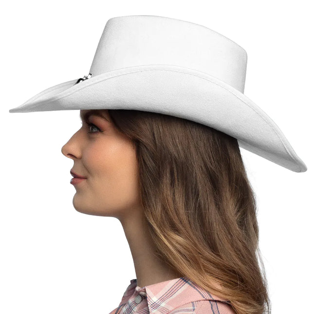 Chapeau de cow-boy blanc Luxe