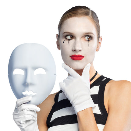 Mime à masque blanc