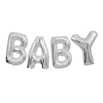 Ballon de baudruche Baby Silver 35cm