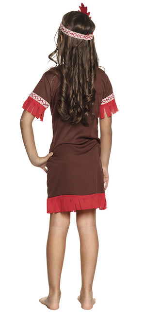 Robe indienne enfant rouge