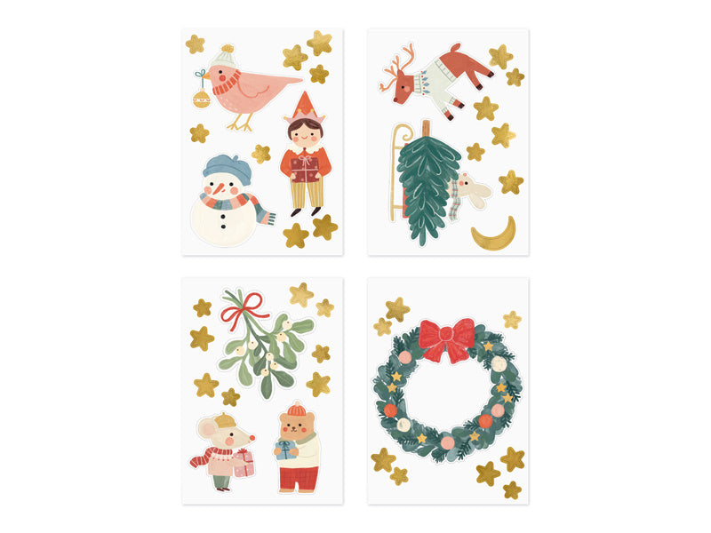 Autocollant de fenêtre de Noël 40pcs