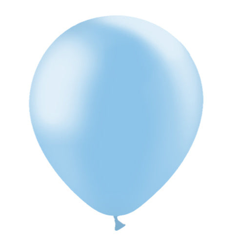 Ballons de baudruche bleu clair métallisés 30cm 50pcs