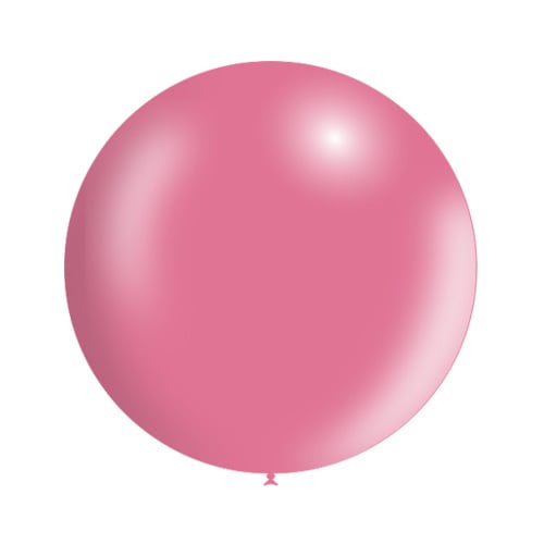 Ballon géant rose métallisé 60cm