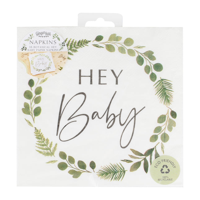 Serviettes Hey Baby 18cm 16pcs