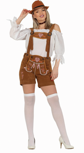 Lederhosen pour dames marron clair