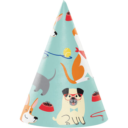 Chapeaux de fête pour chiens 8pcs