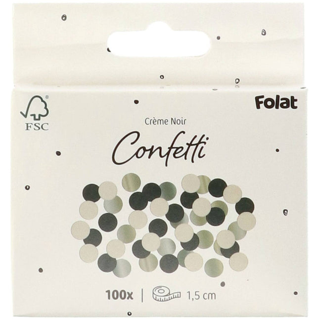 Confetti noir argenté 14gr