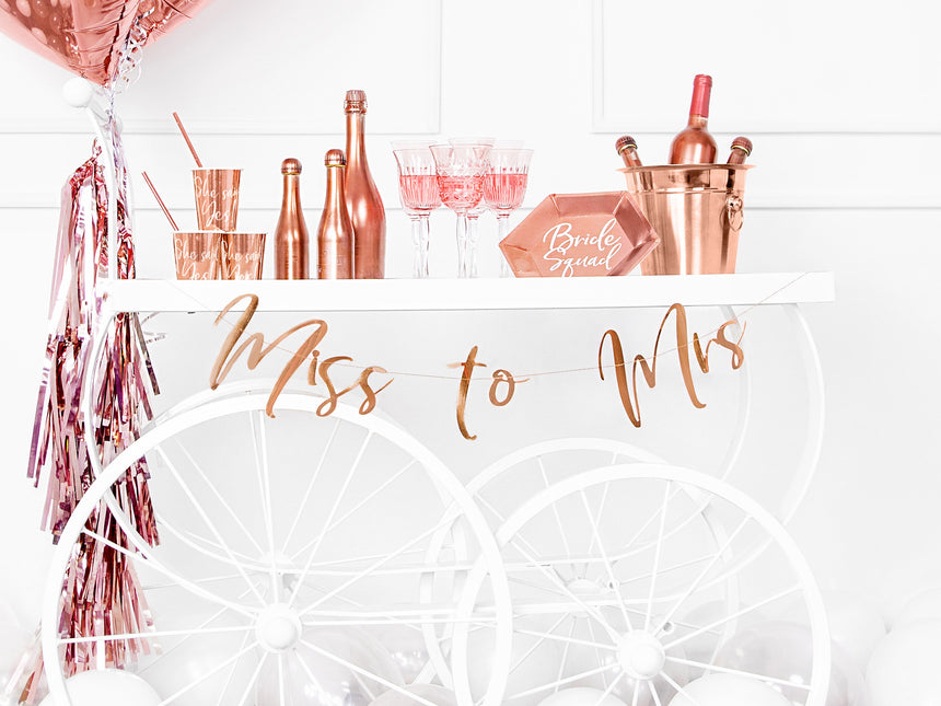 Guirlande de mariage Miss to Mrs, Rose Gold 76cm