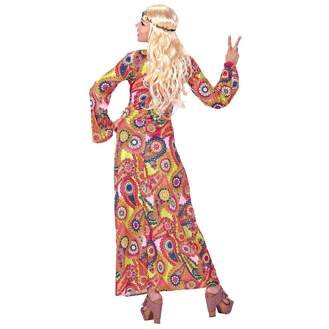 Hippie 60S Robe Ladies With Corset