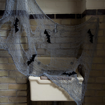 Chauve-souris en filet d'Halloween 1.5m