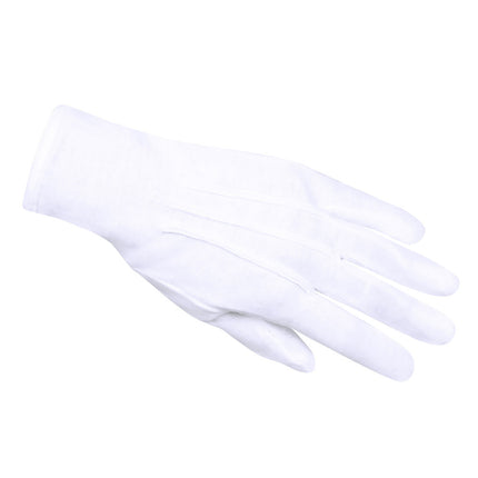 Gants blancs avec bouton-poussoir