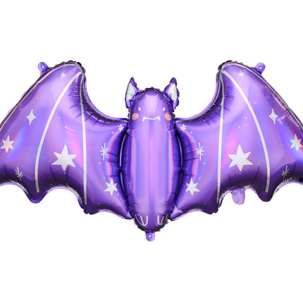 Ballon d'hélium violet d'Halloween Chauve-souris vide 51cm