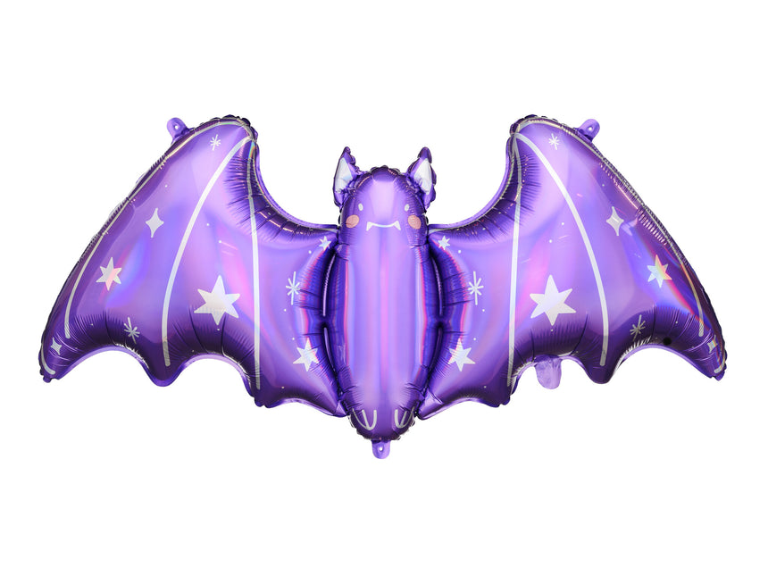 Ballon d'hélium violet d'Halloween Chauve-souris vide 51cm