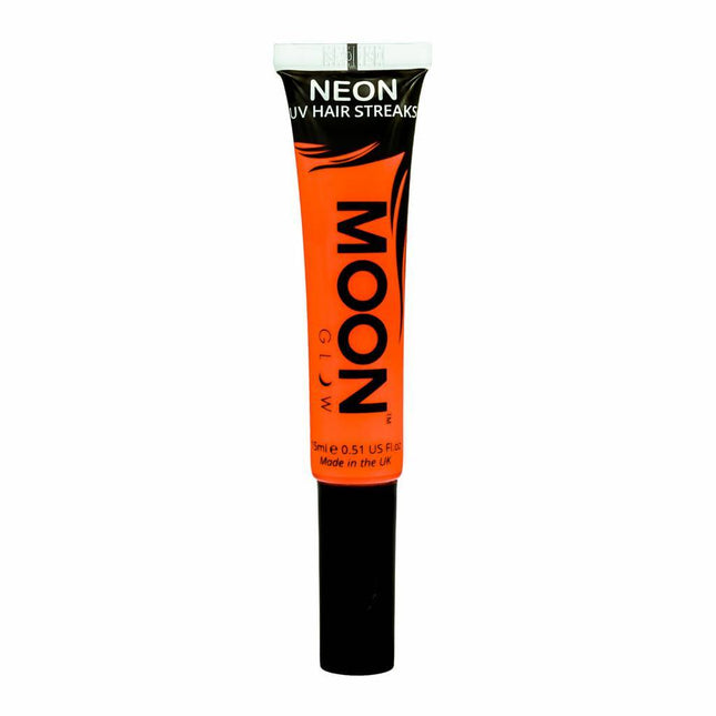 Moon Glow Neon UV Hair Streaks Orange intense