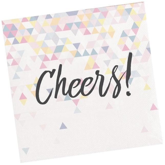 Serviettes de table Cheers 33cm 16pcs