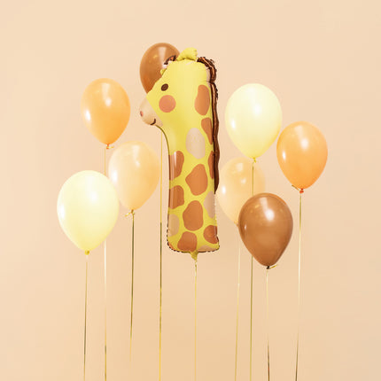 Ballon à l'hélium 1 an Girafe vide 82cm