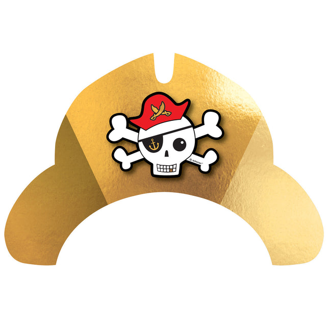 Chapeaux de fête Pirates 8pcs