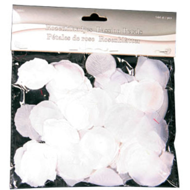 Pétales de roses blanches 144pcs