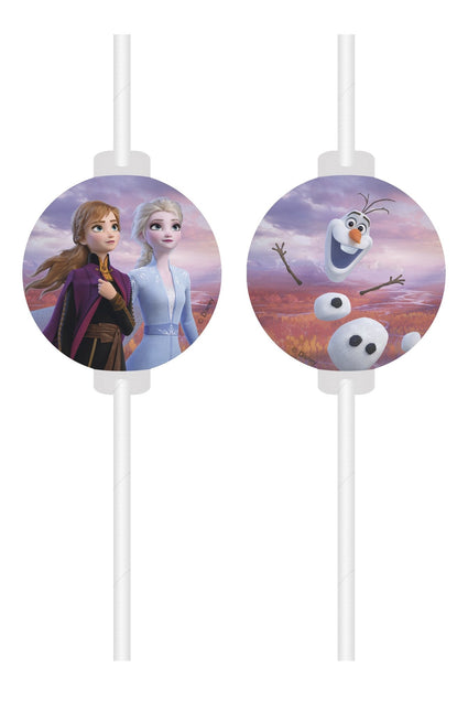 Frozen 2 pailles 4pcs