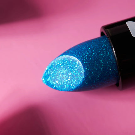 Rouge à lèvres pailleté irisé Moon Glitter bleu 4.2g