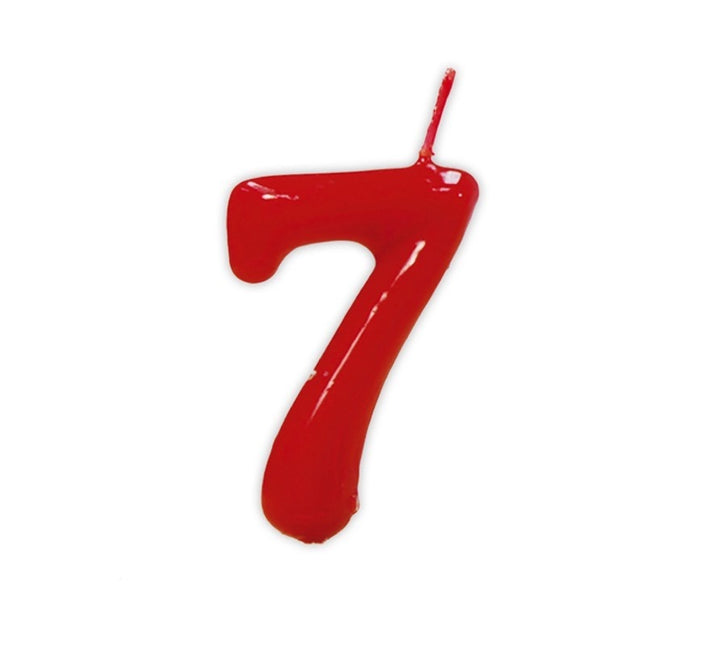 Bougie rouge 7 ans 5.5cm