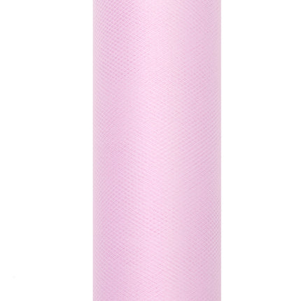 Rouleau de tulle rose clair 15cm 9m