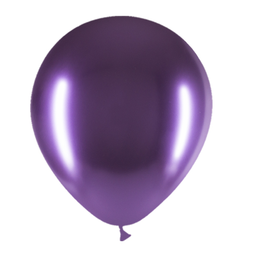 Ballons violets chromés 30cm 50pcs