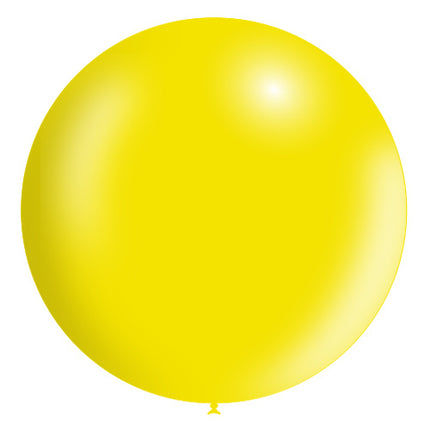 Ballon géant jaune clair XL Metallic 91cm