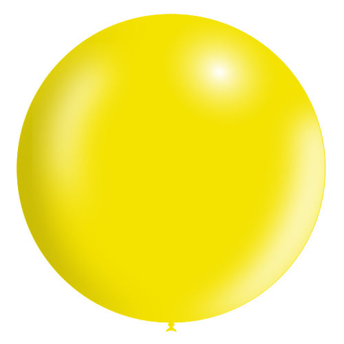 Ballon géant jaune clair XL Metallic 91cm