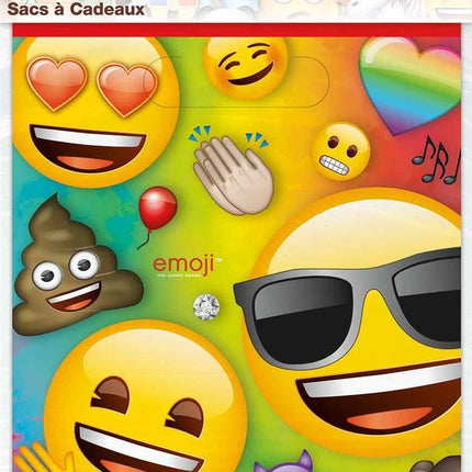 Sacs à partager Emoji 23cm 8pcs