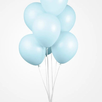 Ballons de baudruche bleu clair Pastel Macaron 30cm 100pcs