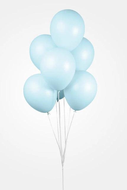 Ballons de baudruche bleu clair Pastel Macaron 30cm 100pcs