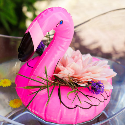 Porte-gobelets gonflables Flamingo 25cm 2pcs