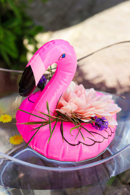 Porte-gobelets gonflables Flamingo 25cm 2pcs