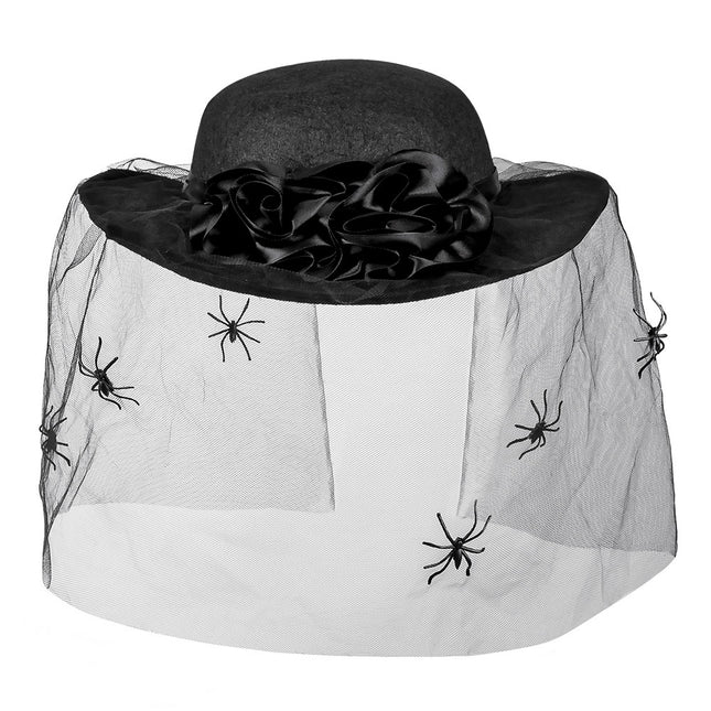 Chapeau d'Halloween Voile d'araignée