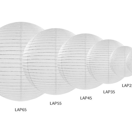 Lanterne blanche ronde 45cm