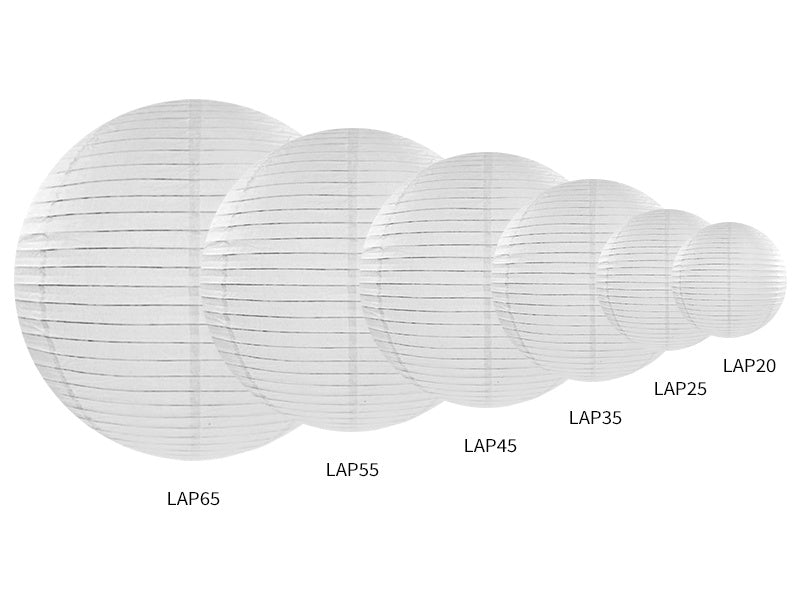 Lanterne blanche ronde 45cm