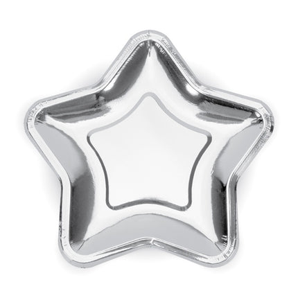 Assiettes en argent 18cm 6pcs