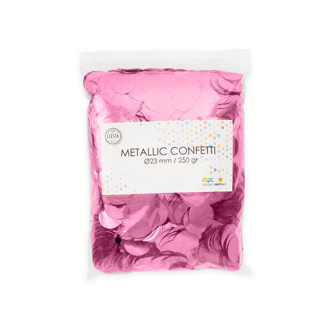 Confetti rose clair métallisé 250gr