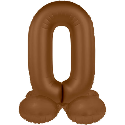 0 Year Figure Balloon Brown Matt 41cm