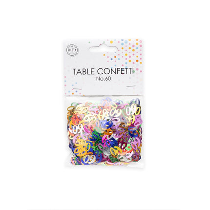 Confetti de table 60 ans Coloré