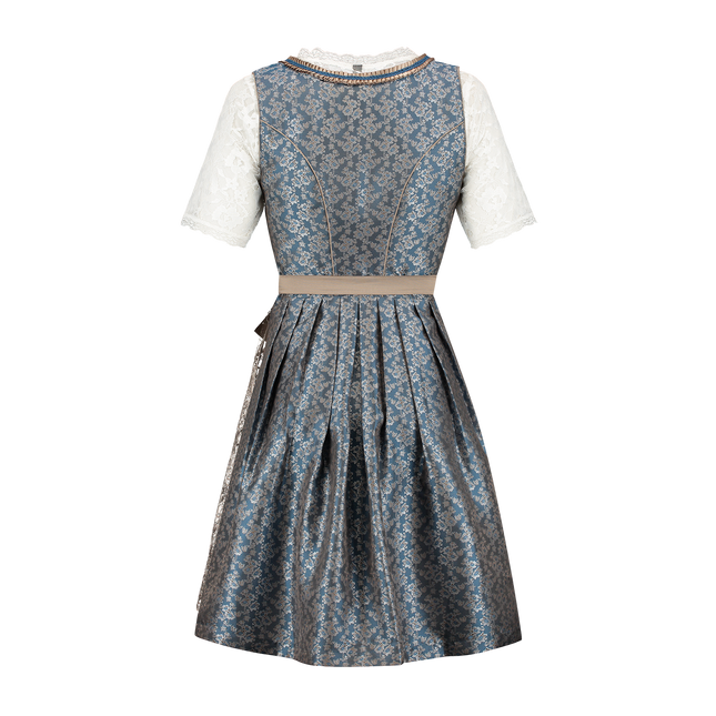 Blanc Bleu Robe Dirndl Oktoberfest Rose Dames