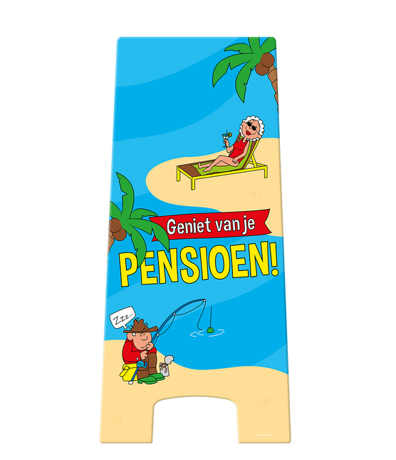 Panneau d'avertissement Pension Cartoon 58cm