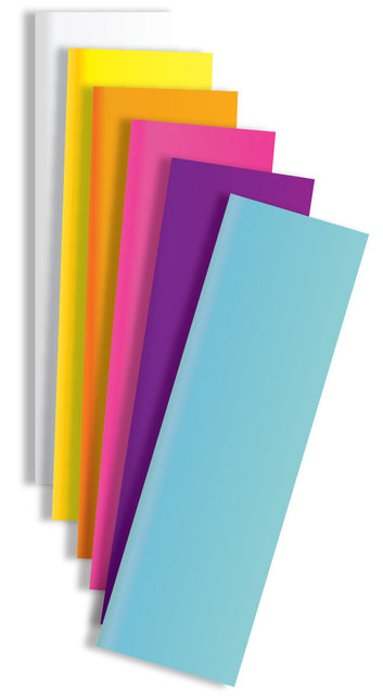 Papier crépon Set de couleurs 50cm 2.5m